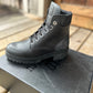 Size 40 Kingsley regina boots black. New
