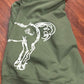 Large green hoodie. With horse. Missing hood string.