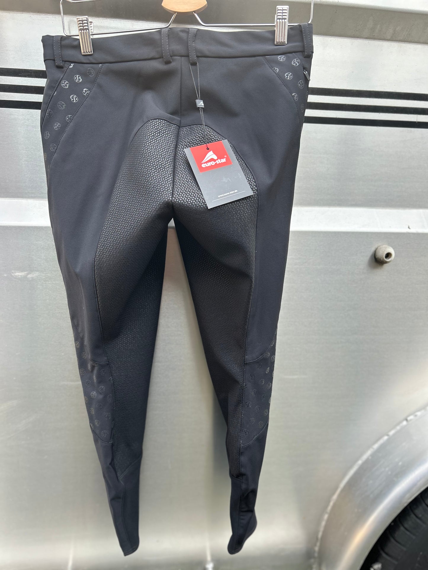 30R Euro Star Victory black full seat breeches