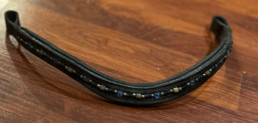 16” browband blue crystals
