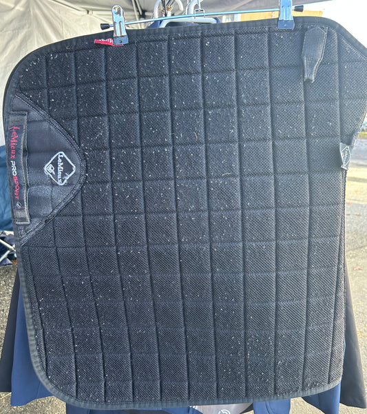 LeMieux black dressage pad. Pilling