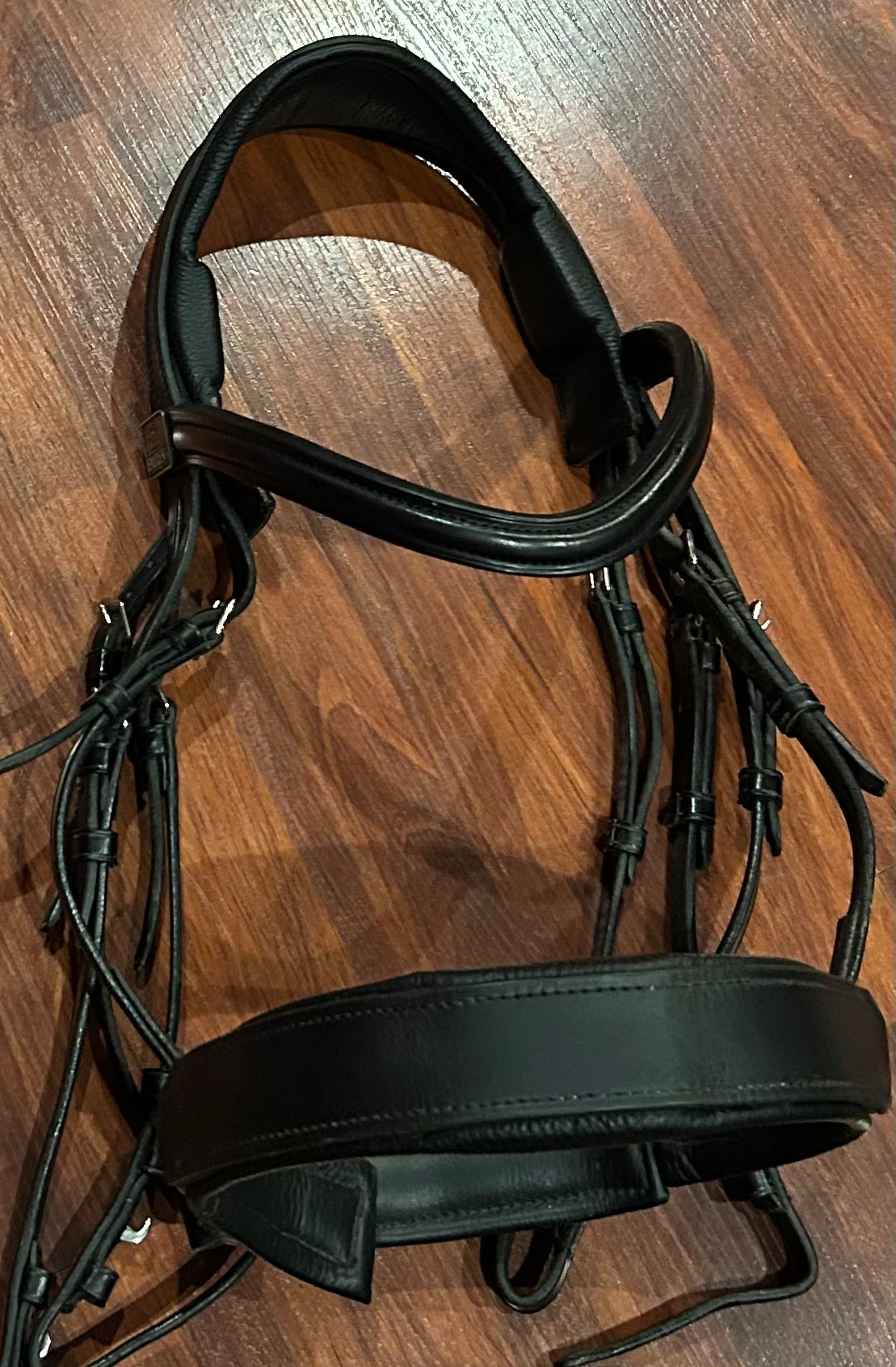 Fairfax standard size double Cavesson bridle