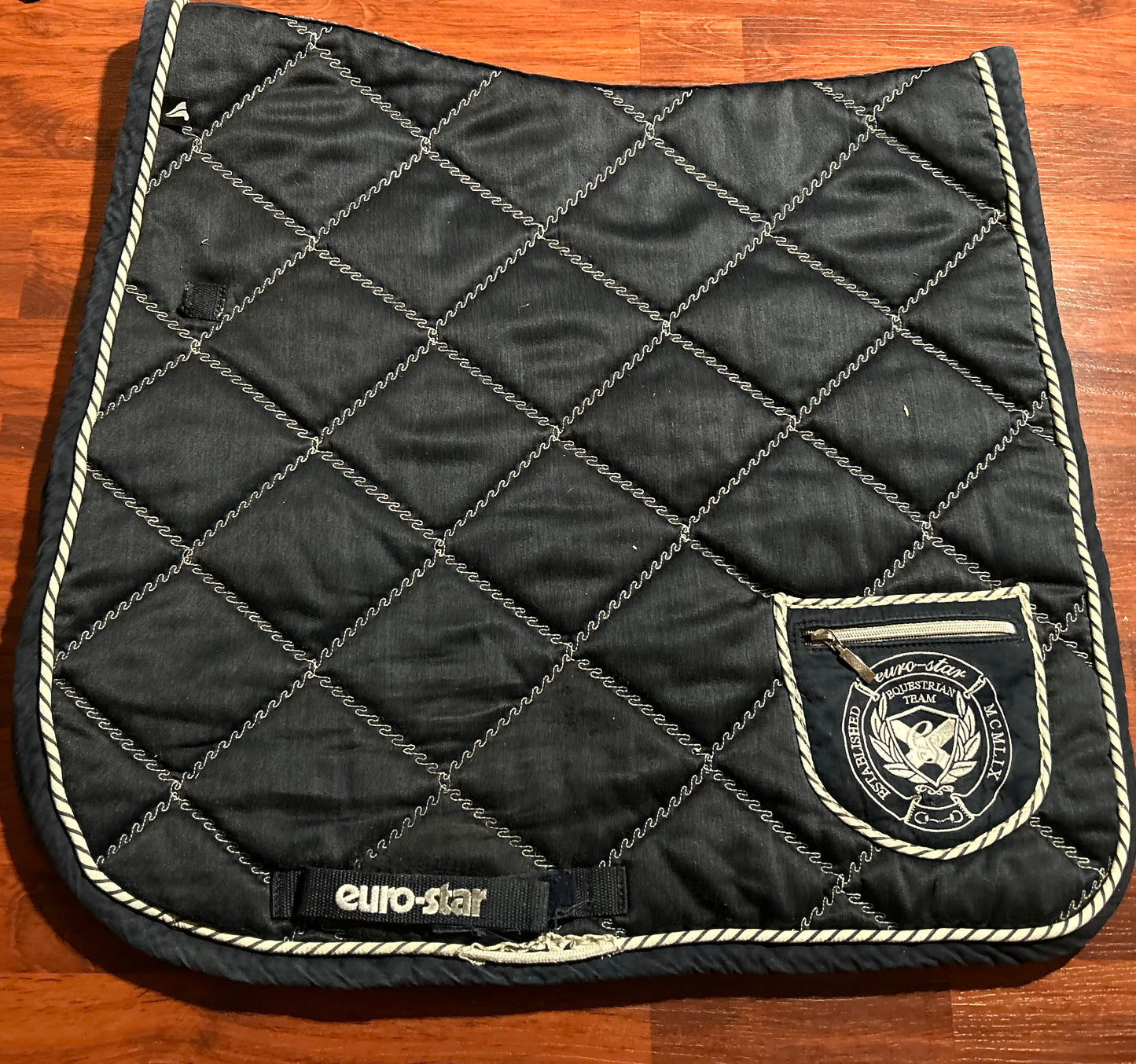 Euro-Star navy dressage pad