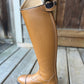 Kingsley aspen size 37 MA S. 14” calf 19” tall cognac. Brand new