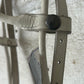 White keuring bridle rolled leather. Warmblood size
