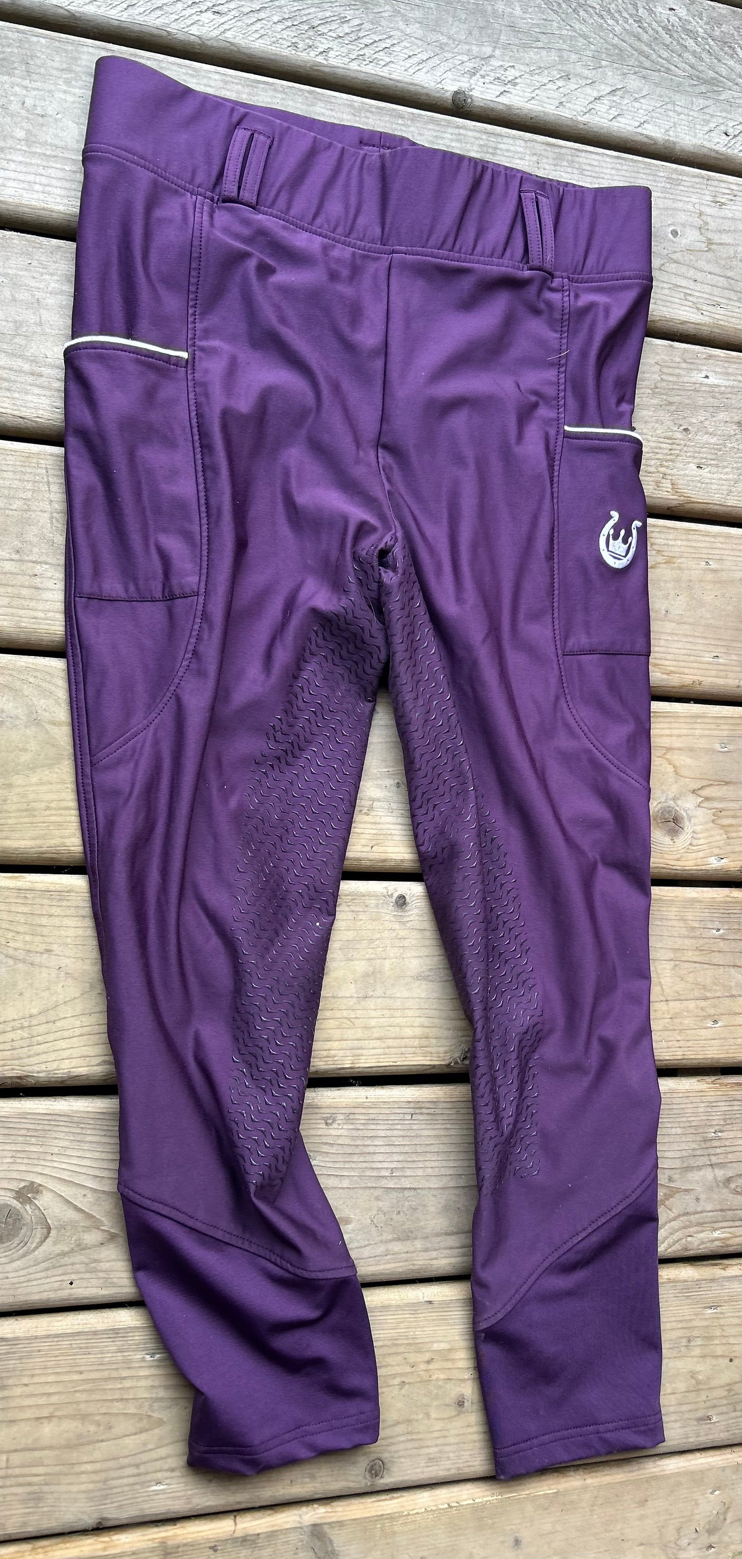 Leveza size 36 (XL) equestrian pull on winter purple