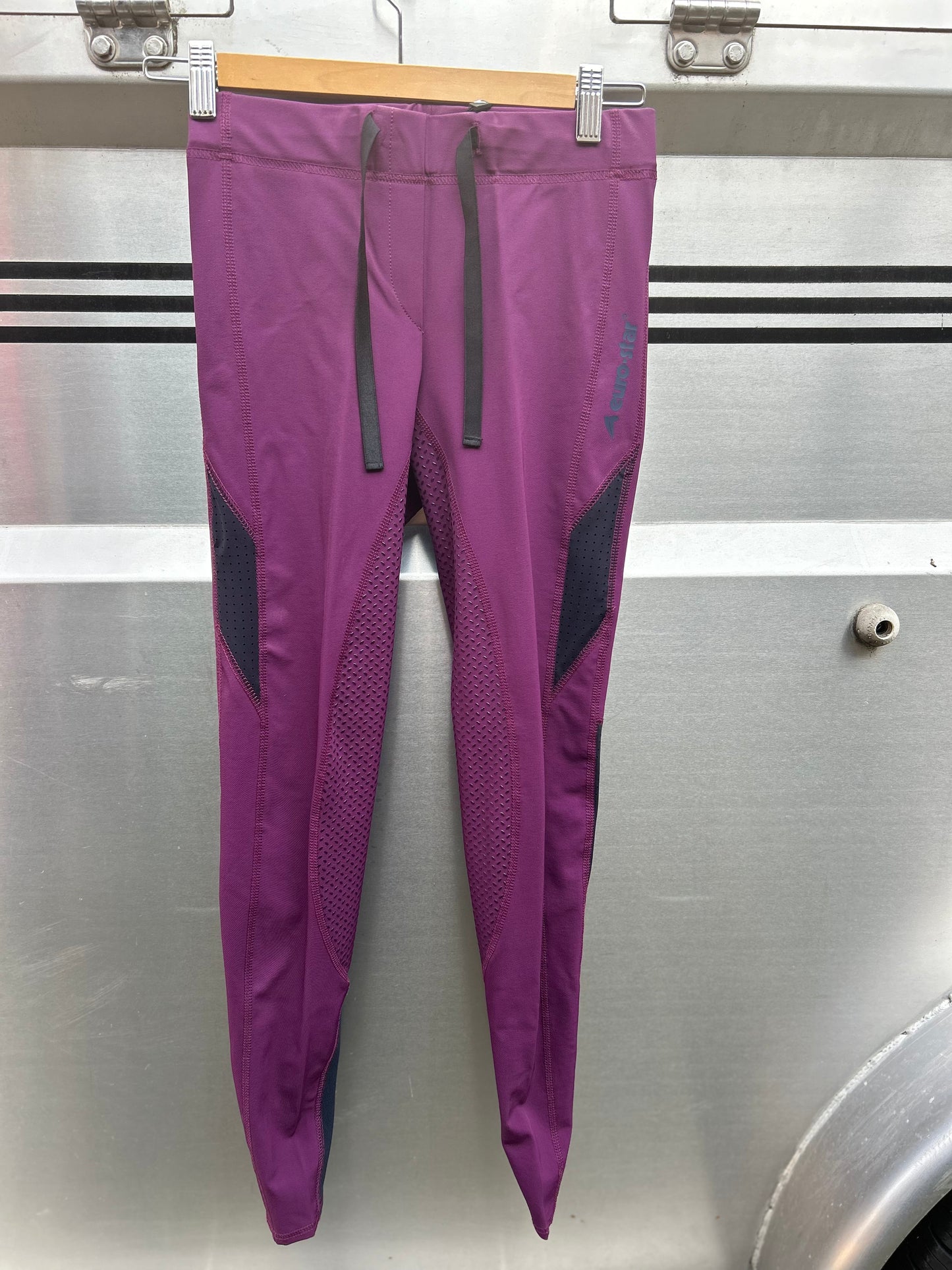 24R Euro Star athletics purple full seat breeches