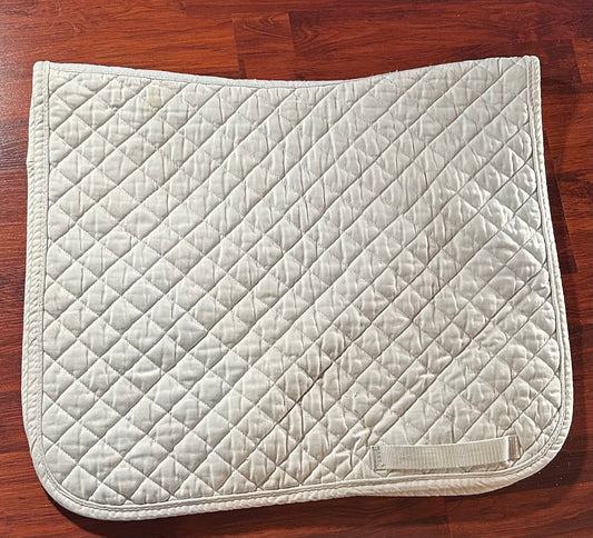 EFO white dressage pad