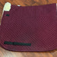 NSC burgundy sheepskin lined dressage pad