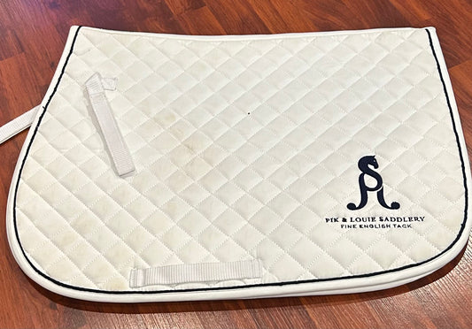 Dover white AP pad with embroidery.
