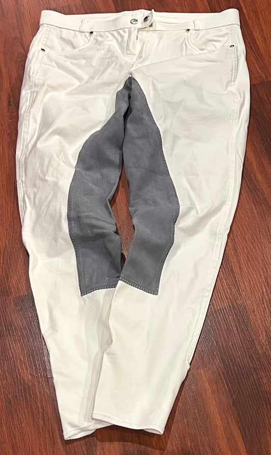 Cavallo 28R white/grey full seat breeches