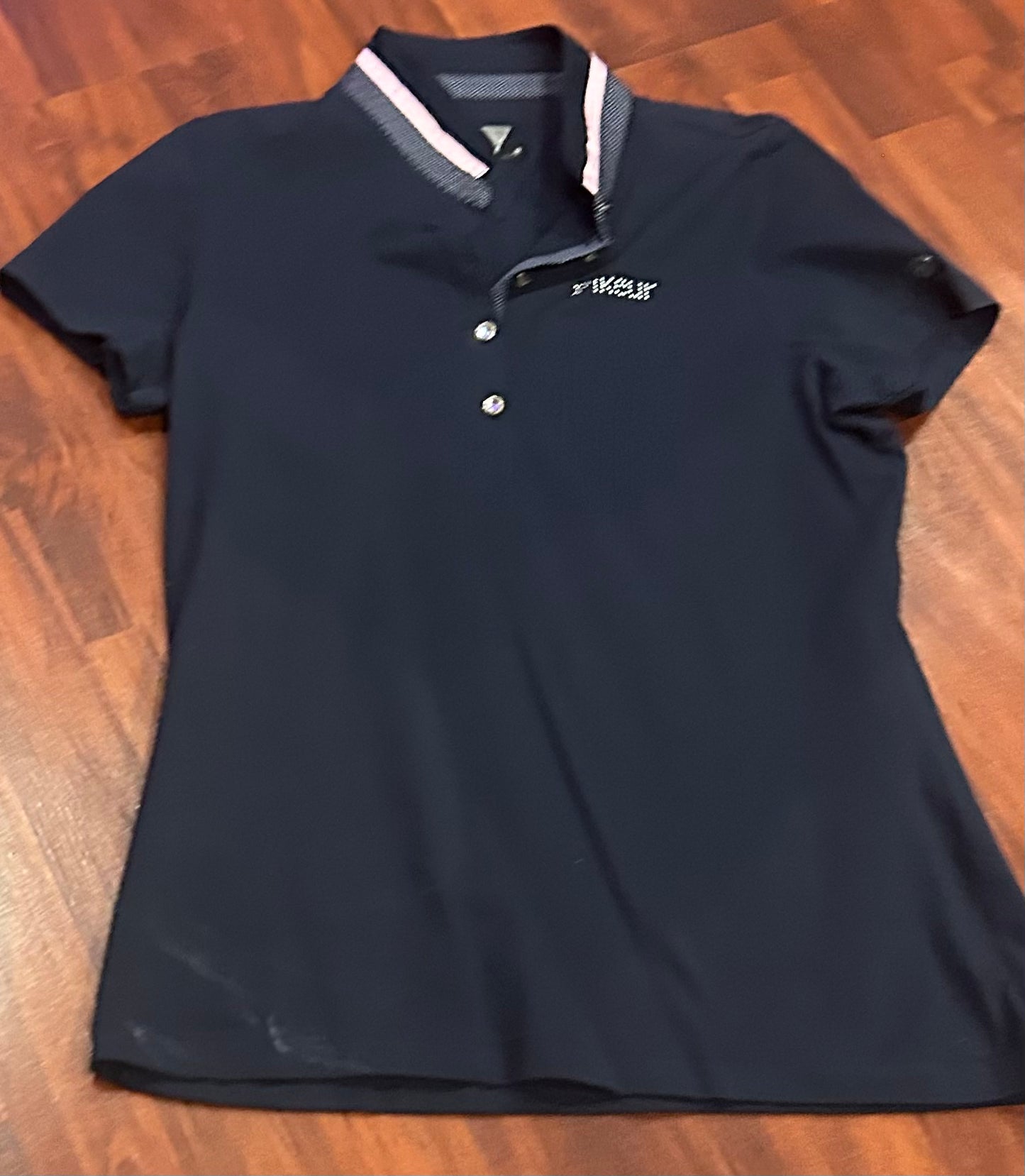 Pikeur navy with pink polo shirt