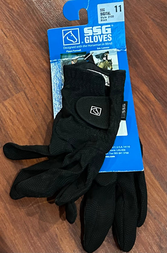 SSG size 11 black gloves brand new