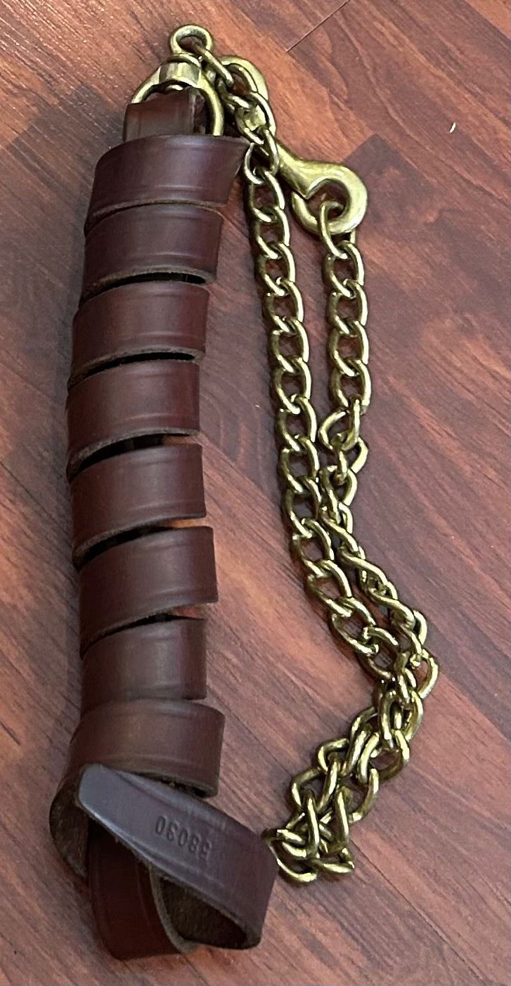 Walsh leather lead with 30” chain