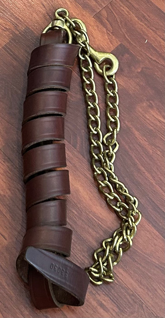 Walsh leather lead with 30” chain