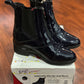 Dublin size 10 intensity zip up NAVY patent paddock boots. Brand new.