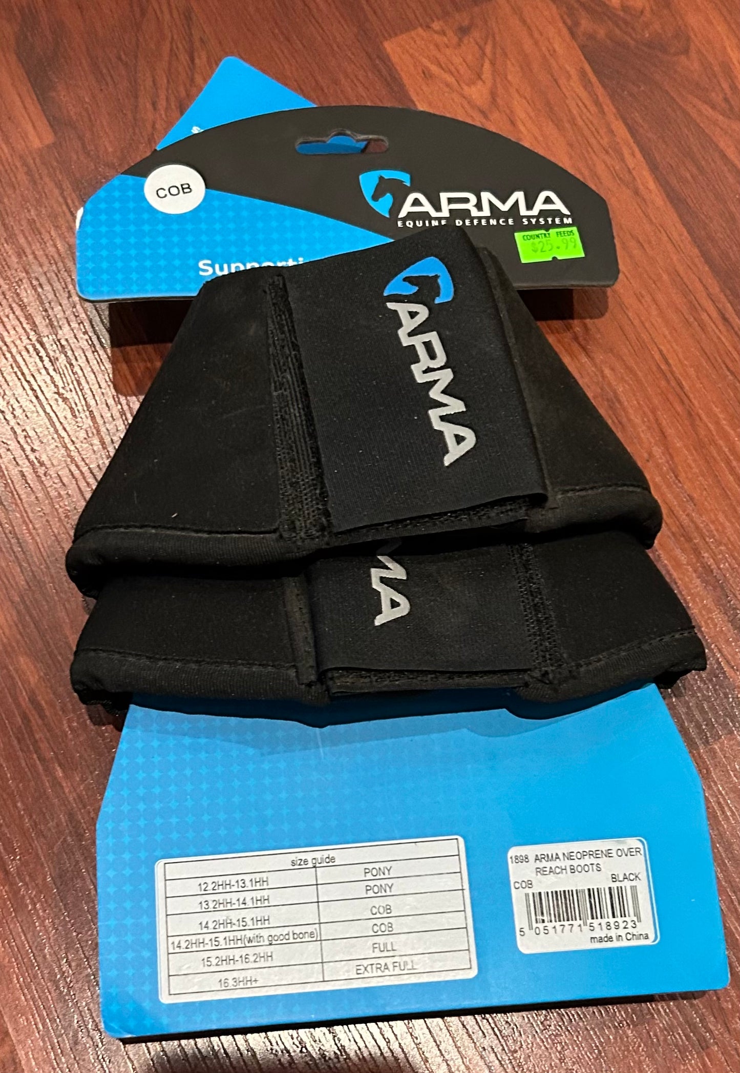 Arma cob black bell boots