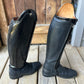 DeNiro Giotto boots 38 MC M size 7.5 15” calf 18.5” tall to ground. Patent trim.