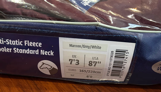 87” Weatherbeeta anti static fleece cooler standard neck. Brand new.