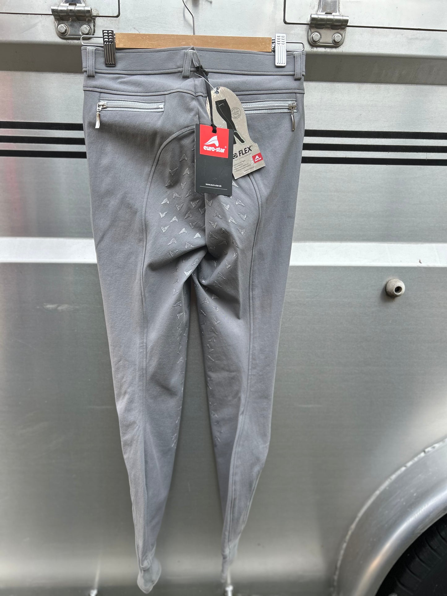 24L Euro Star Alice grey full seat breeches