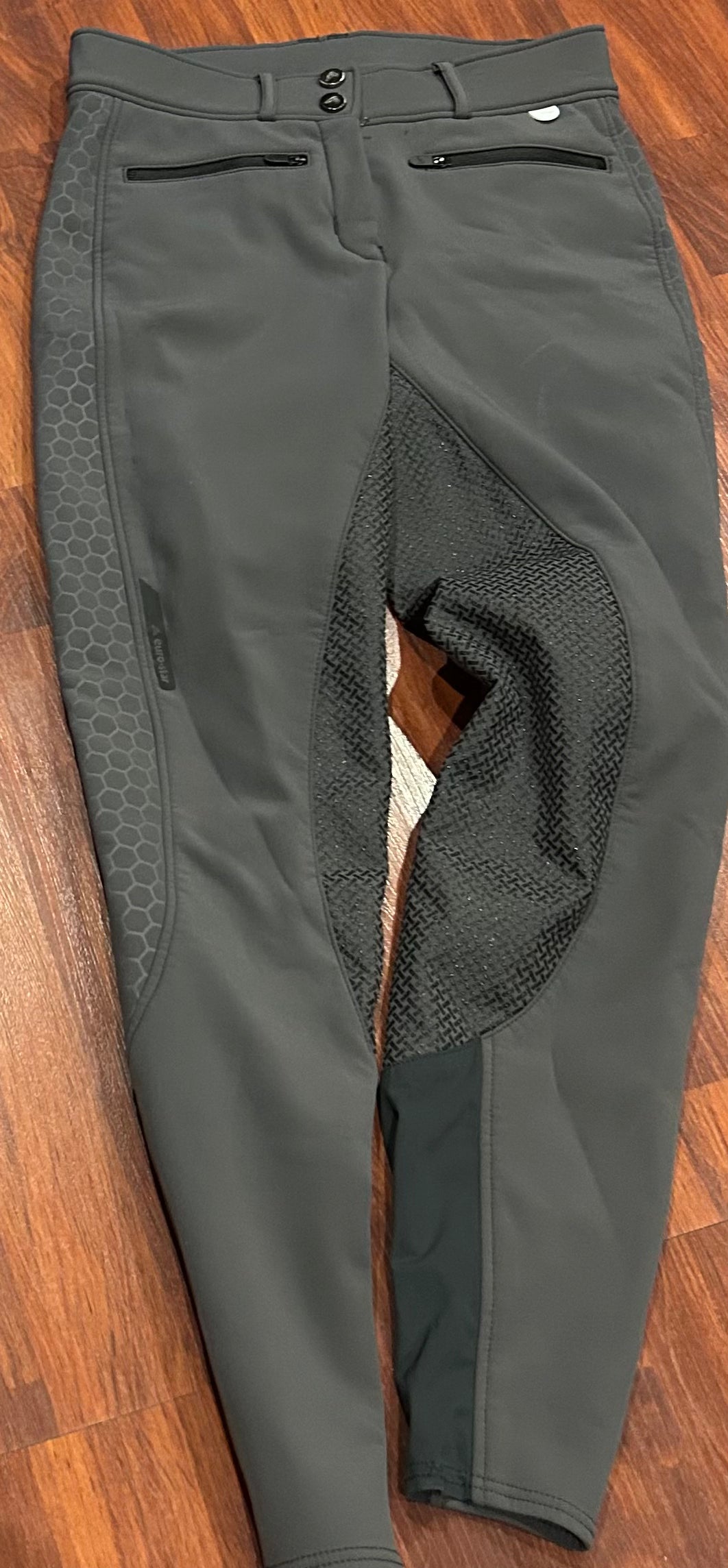 Euro star size 26 grey fleece lined full seat breeches