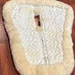 Fleeceworks sheepskin half pad 17” saddle area. Wither cut out.