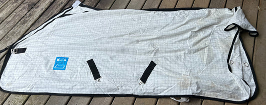 78” kool coat white/black