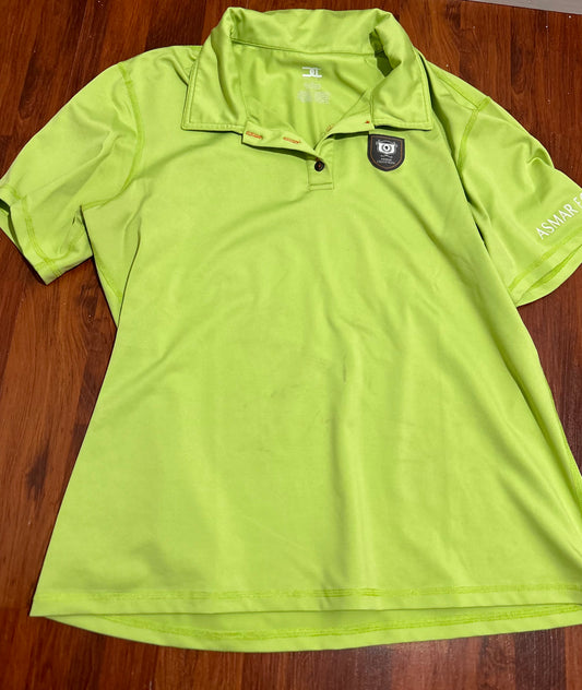 Asmar 2XL lime green polo shirt