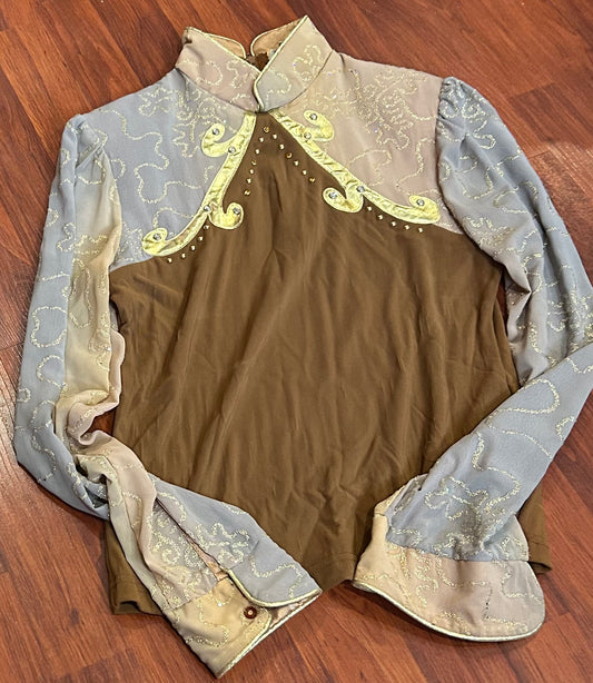 Hobby horse small western show shirt brown