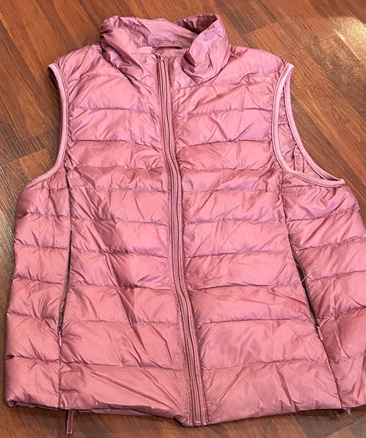 TKEQ smell dusty pink down vest