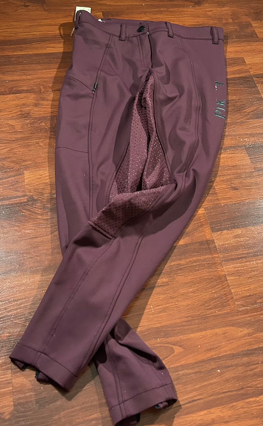 Pikeur burgundy full seat breeches   26