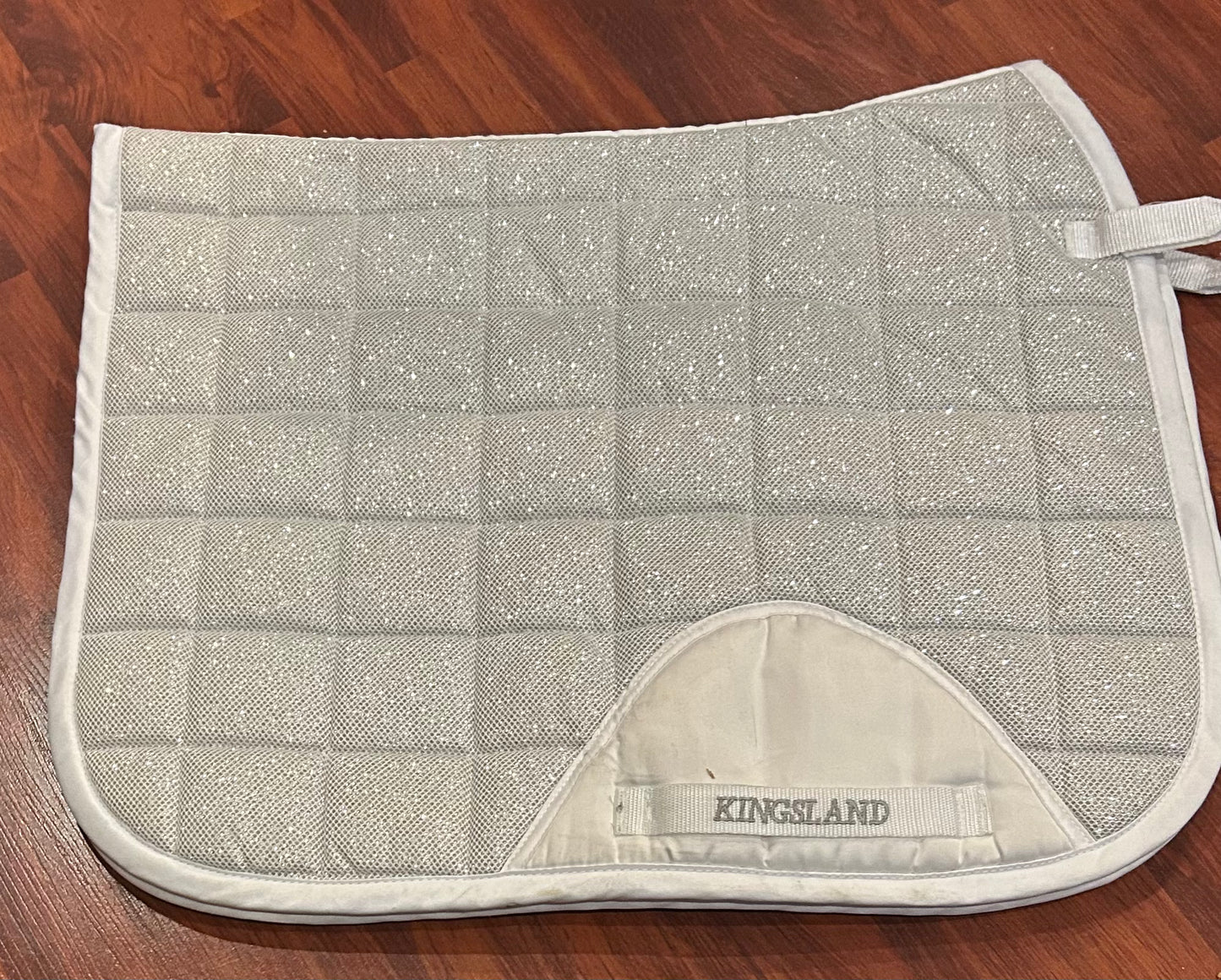 Kingsland pony size white sparkly dressage pad. Very clean!