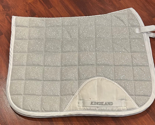 Kingsland pony size white sparkly dressage pad. Very clean!