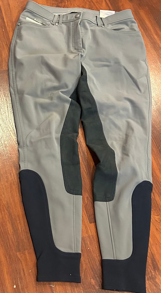 Euro star size 30 grey full seat breeches