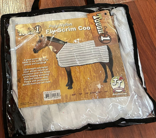 Tough 1 78” fly scrim sheet white. New.
