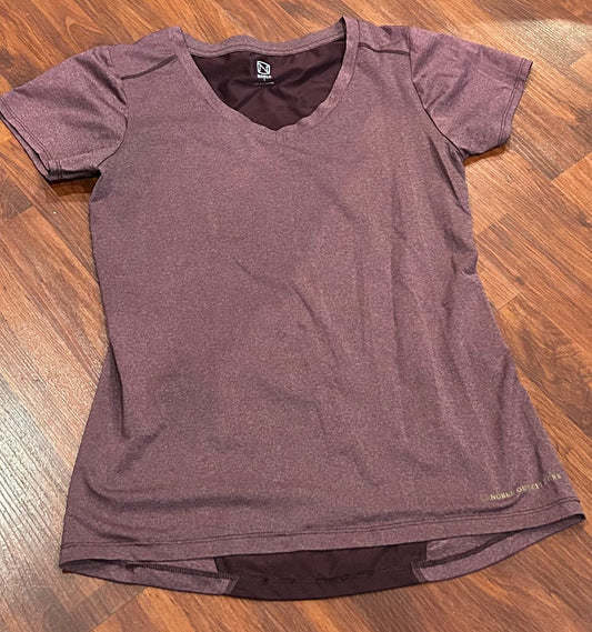 Noble outfitters small purple short sleeve shirt. Mesh back