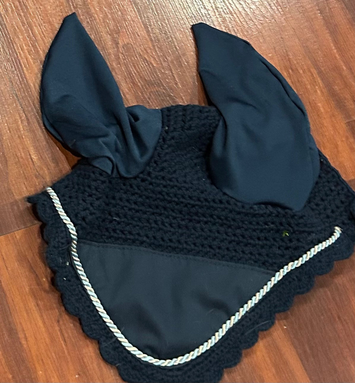 Horseware fly bonnet navy cob/horse