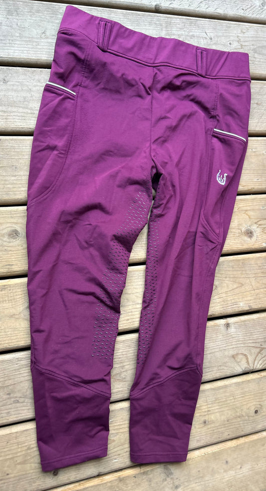 Leveza size 36 (XL) equestrian pull on winter burgundy