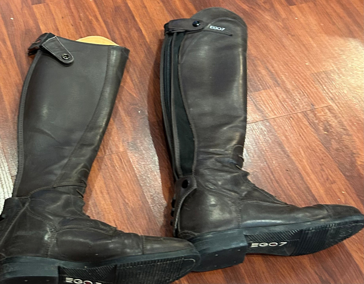 Ego7 size 38 M/O Orion tall boots brown. 18” tall 14” calf