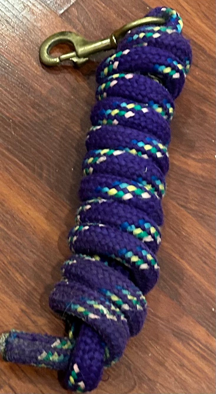 Purple lead rope