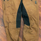 Size 28 fancy pants full seat breeches brown and black. Velcro ankles