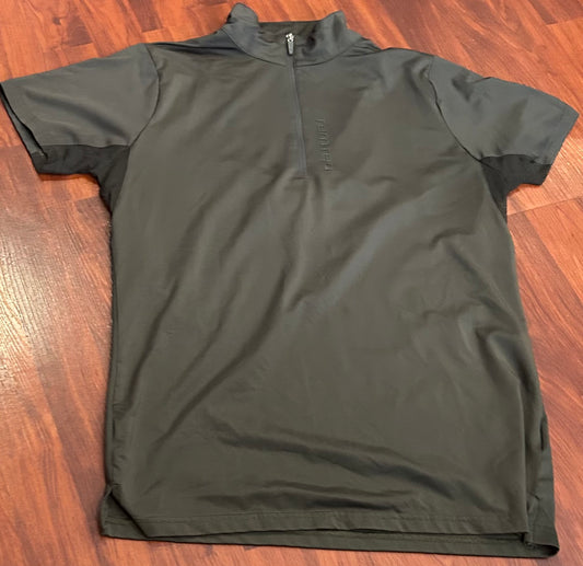 Temteq medium green 1/4 zip short sleeve