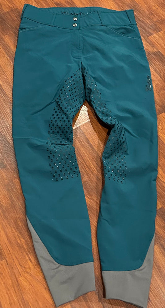 Elation platinum size 30 aqua full seat breeches