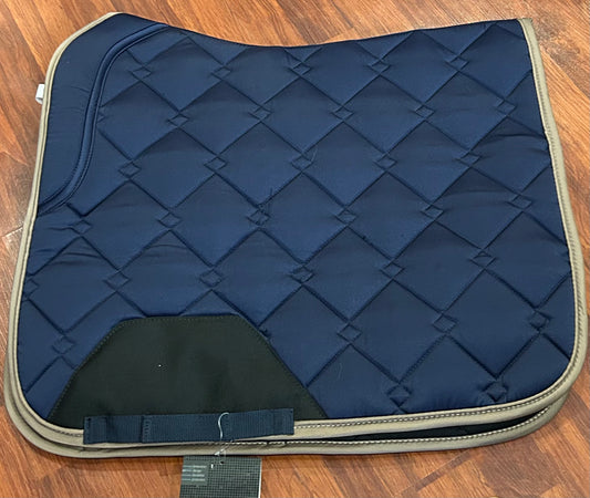 Shedrow navy Laurent dressage pad. Brand new with tags