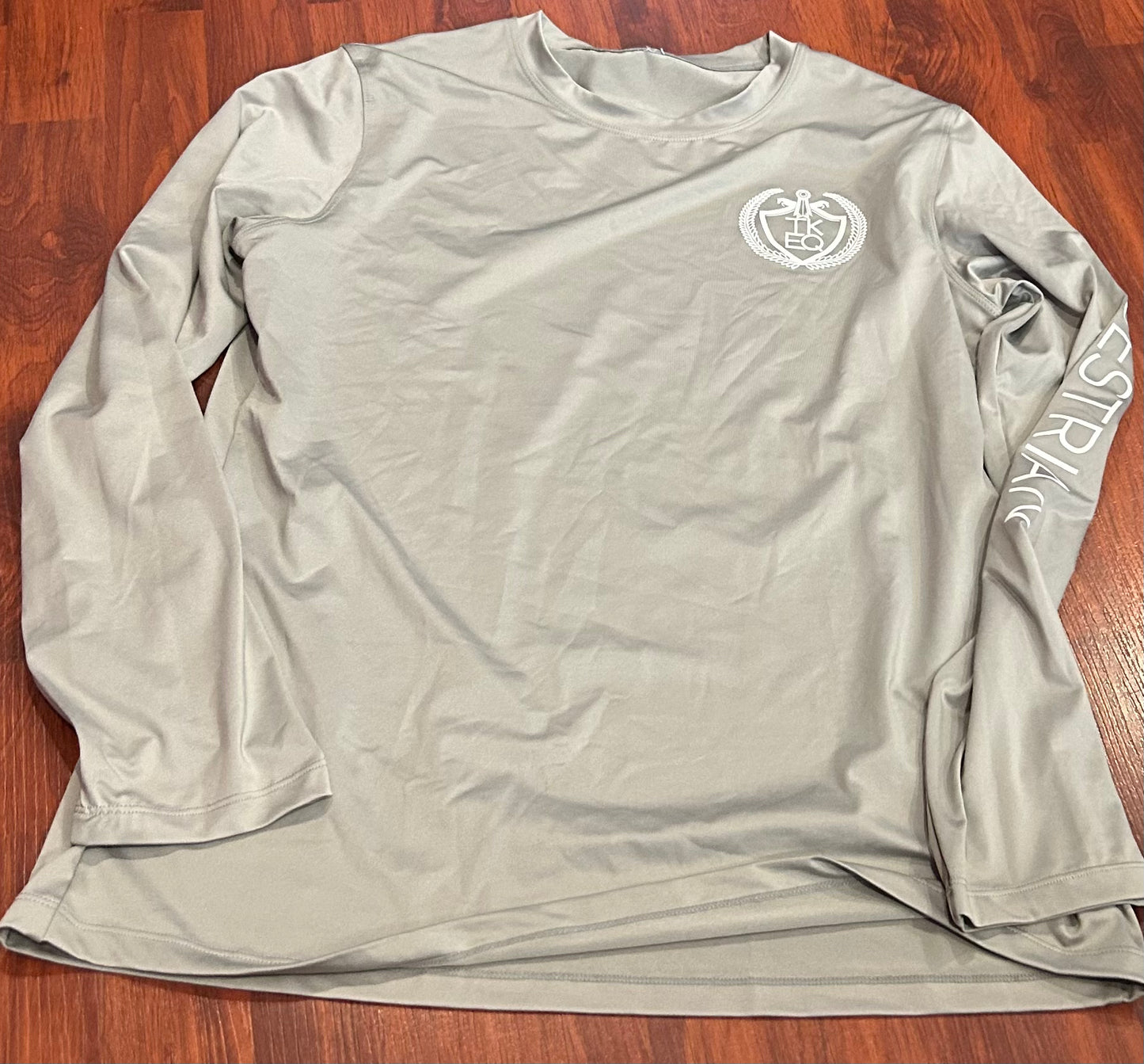 TKEQ large grey long sleeve shirt