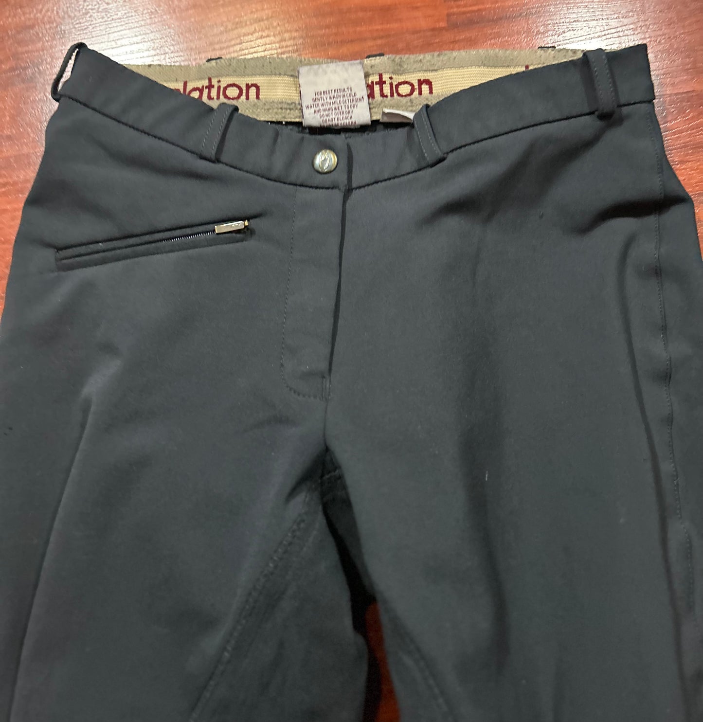 26 Elation full seat black breeches