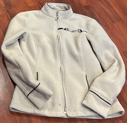 Arista cream small fleece light jacket