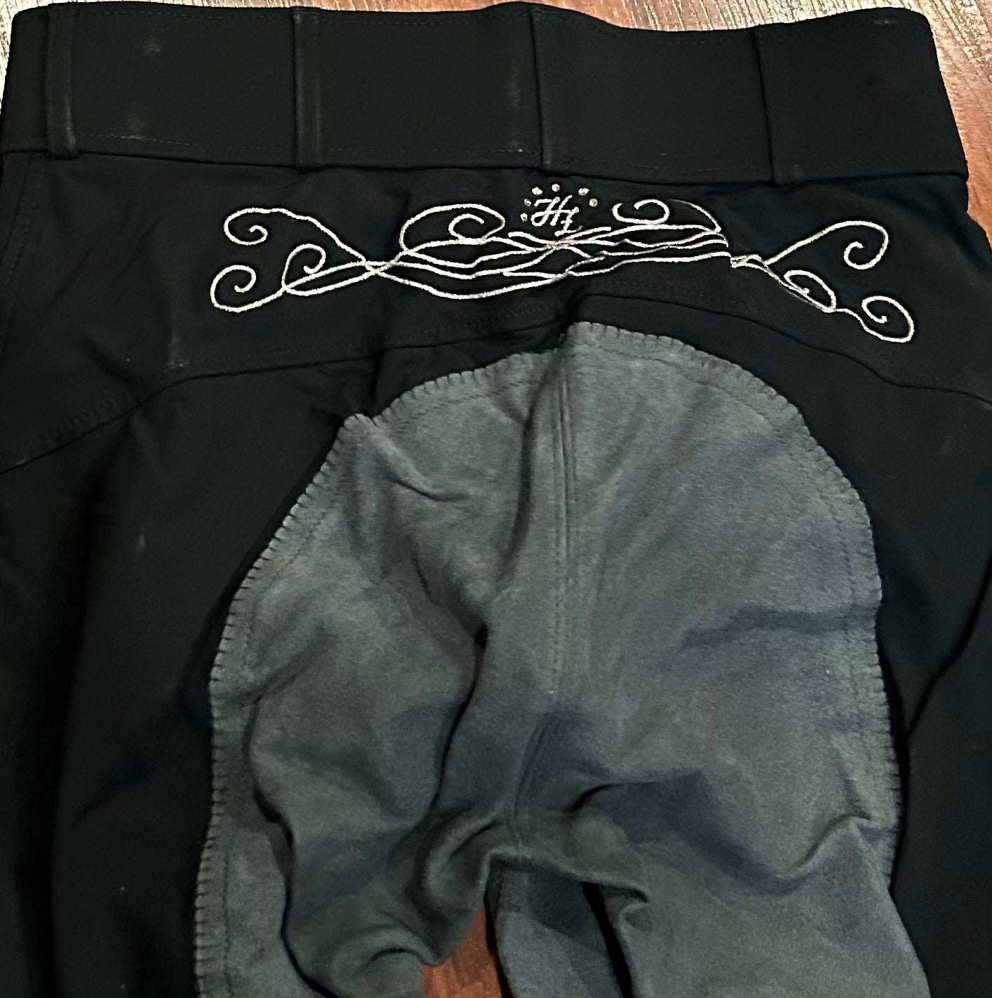 Euro Star size 26 black /grey full seat breeches
