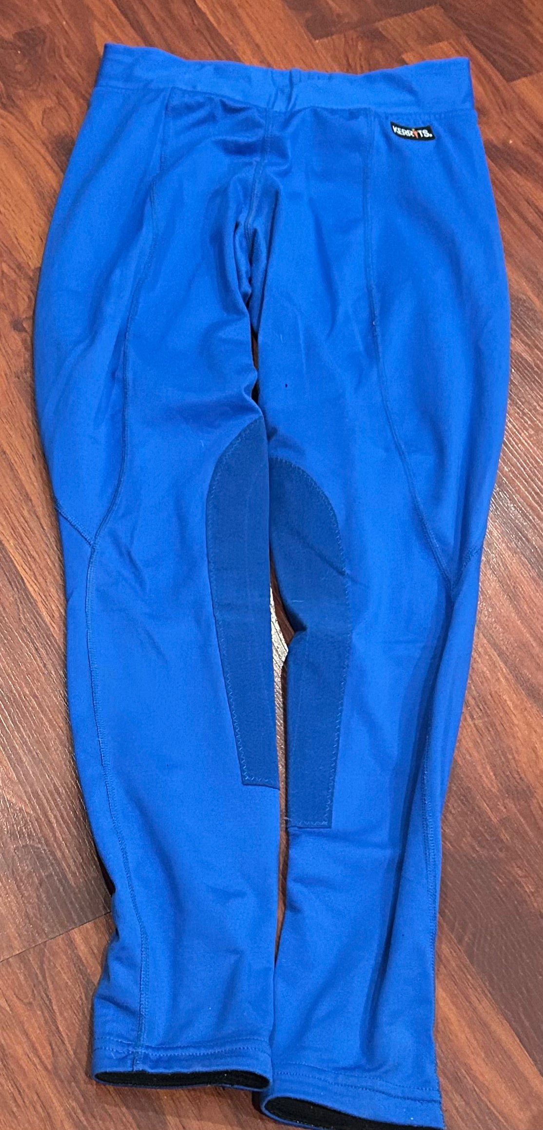 Kerrits small blue riding tights. Knee patch