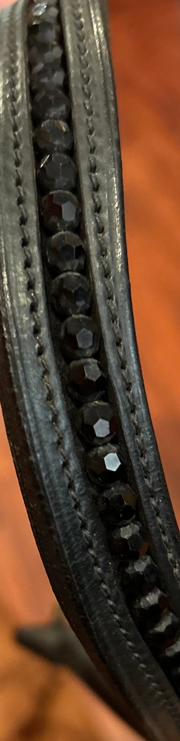 Fairfax 16” black crystal browband